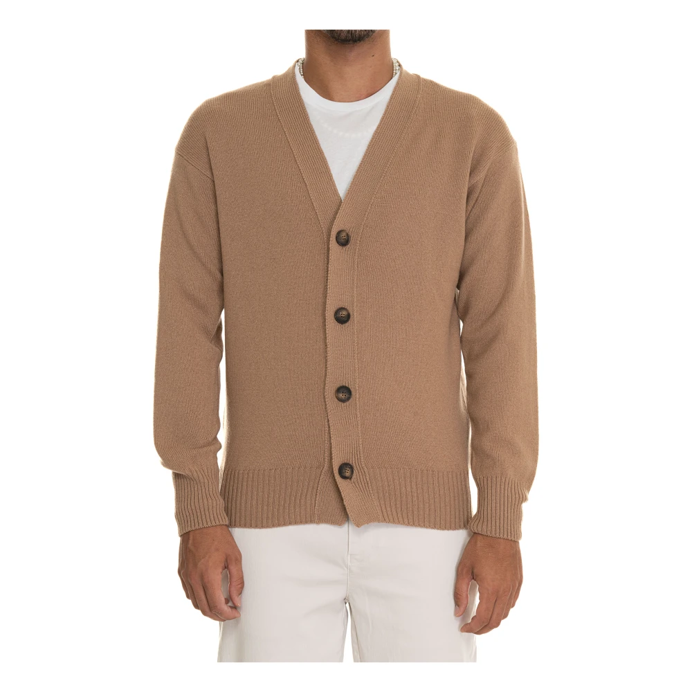 Gran Sasso Stijlvol Gebreid Vest Brown Heren