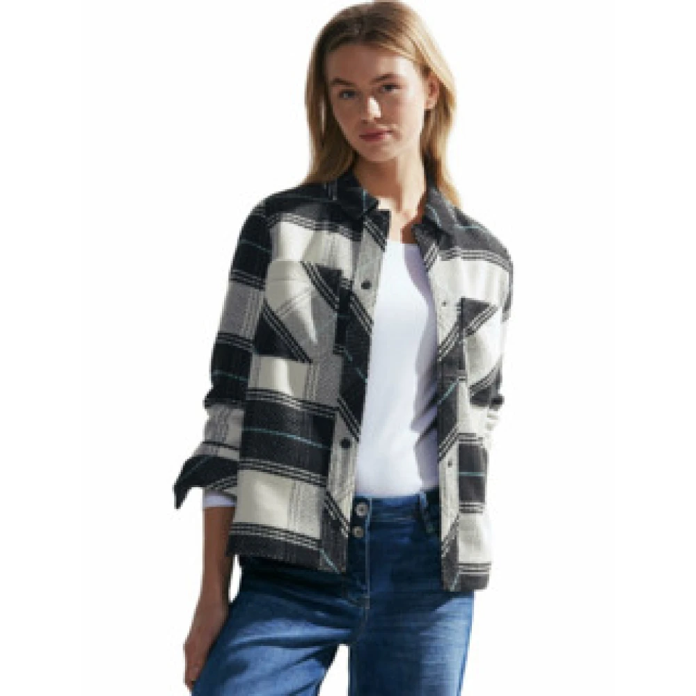 Cecil Geruite Overshirt TOS Stijl Multicolor Dames