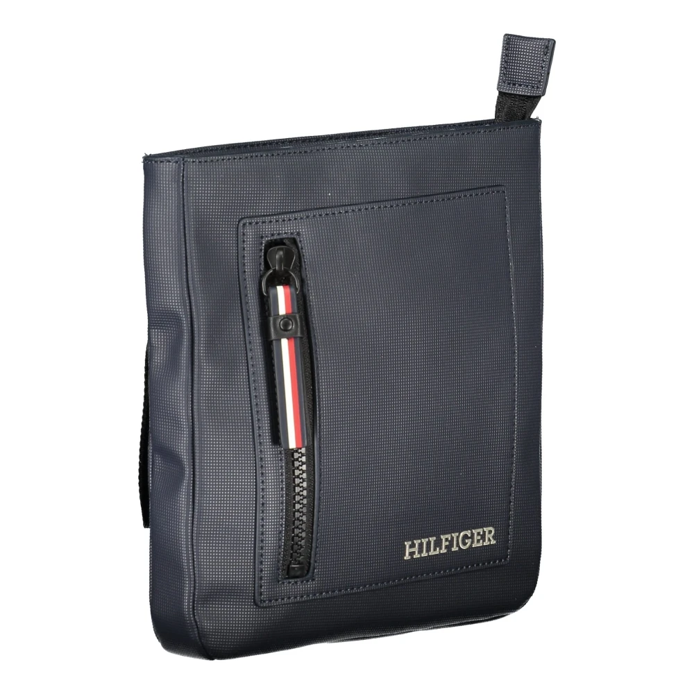 Tommy Hilfiger Blauwe Heren Schoudertas Contrast Details Blue Heren