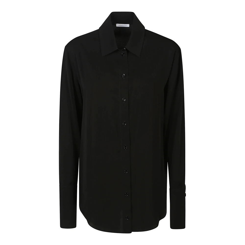 PATRIZIA PEPE Klassieke Essential Overhemd Black Dames