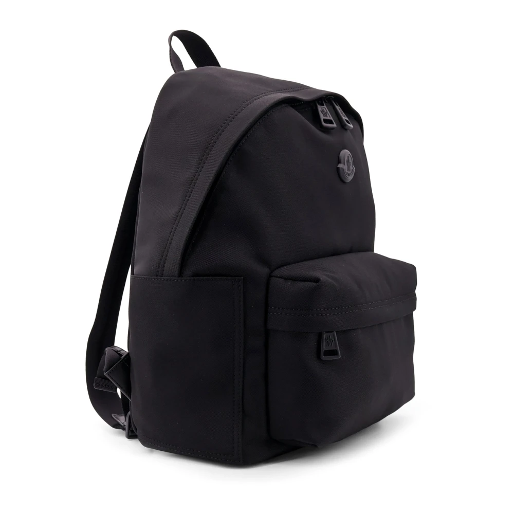 Moncler Nylon Waterdichte Rugzak met Logopatch Black Heren