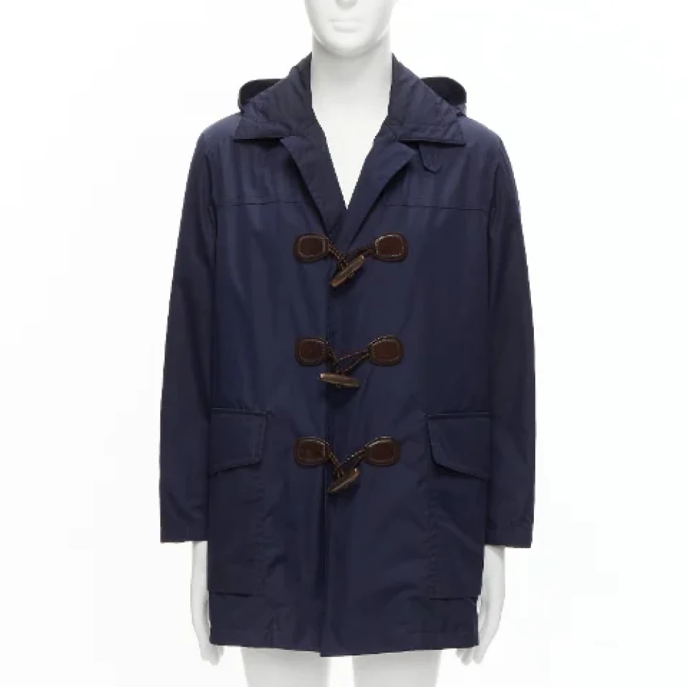 Gucci Vintage Pre-owned Nylon outerwear Blue Dames