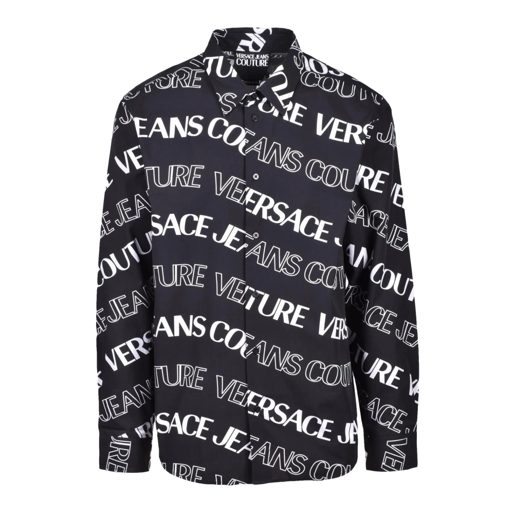 Versace Jeans Couture Katoenen Overhemd Black Heren