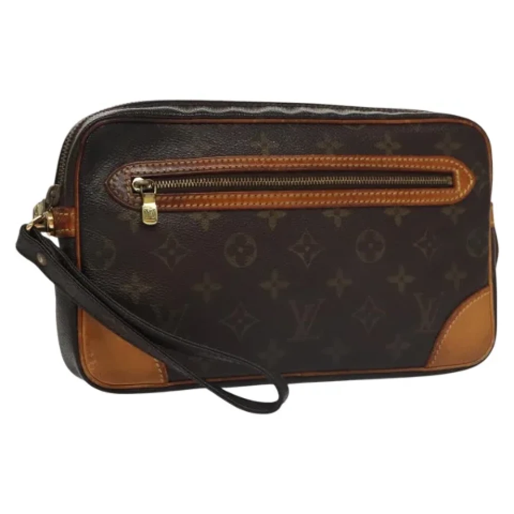 Louis Vuitton Vintage Pre-owned Canvas clutches Brown Dames