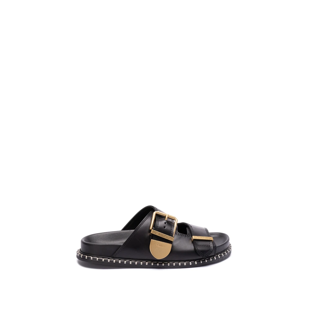 Chloé Sliders Black, Dam