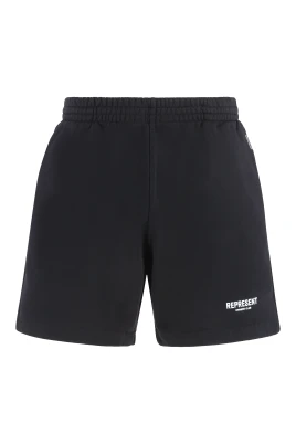 Bermudashorts i bomull med fickor