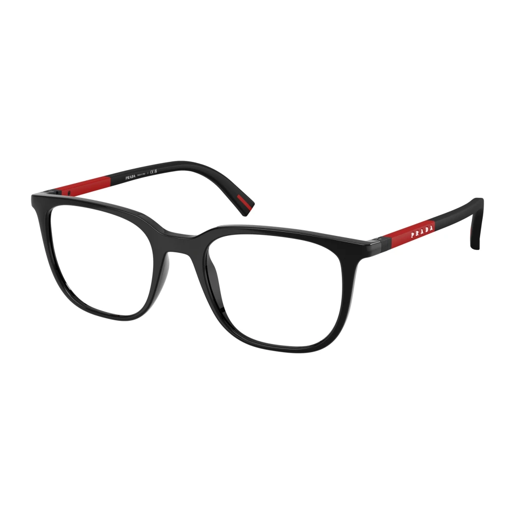 Prada Men's Black Glasses,, Stylish Eyeglasses Ps 04Rv Medium