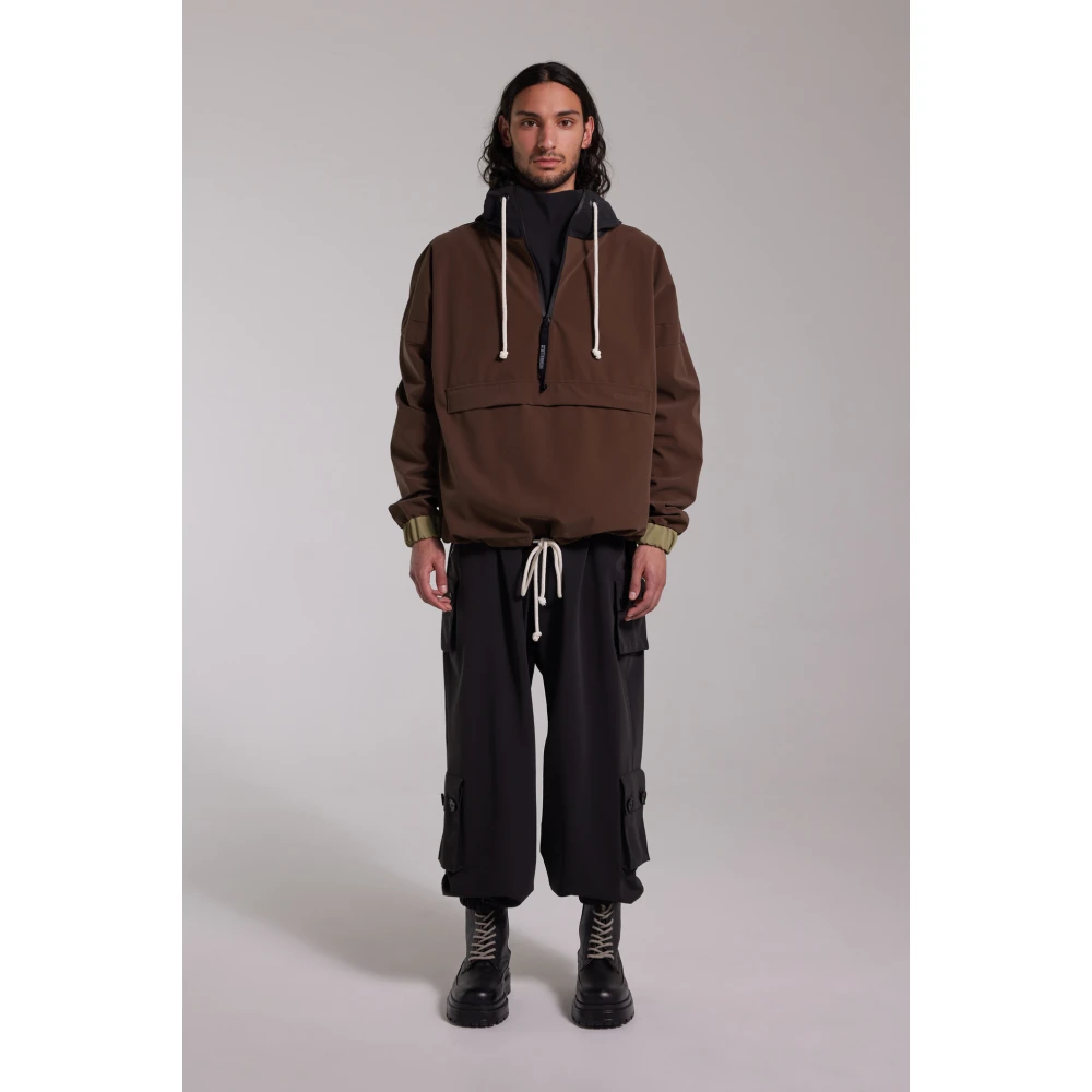 Stutterheim Waterdichte Matte Anorak Jas Brown Heren