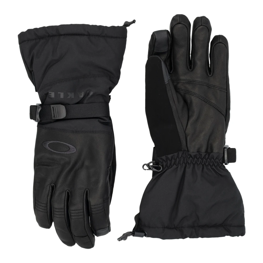 Oakley Waterdichte Geitenleren Wanten Black Heren