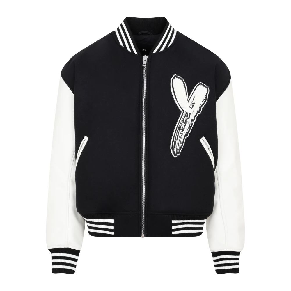 Y-3 Zwarte Letterman Jack Ss23 Black Heren