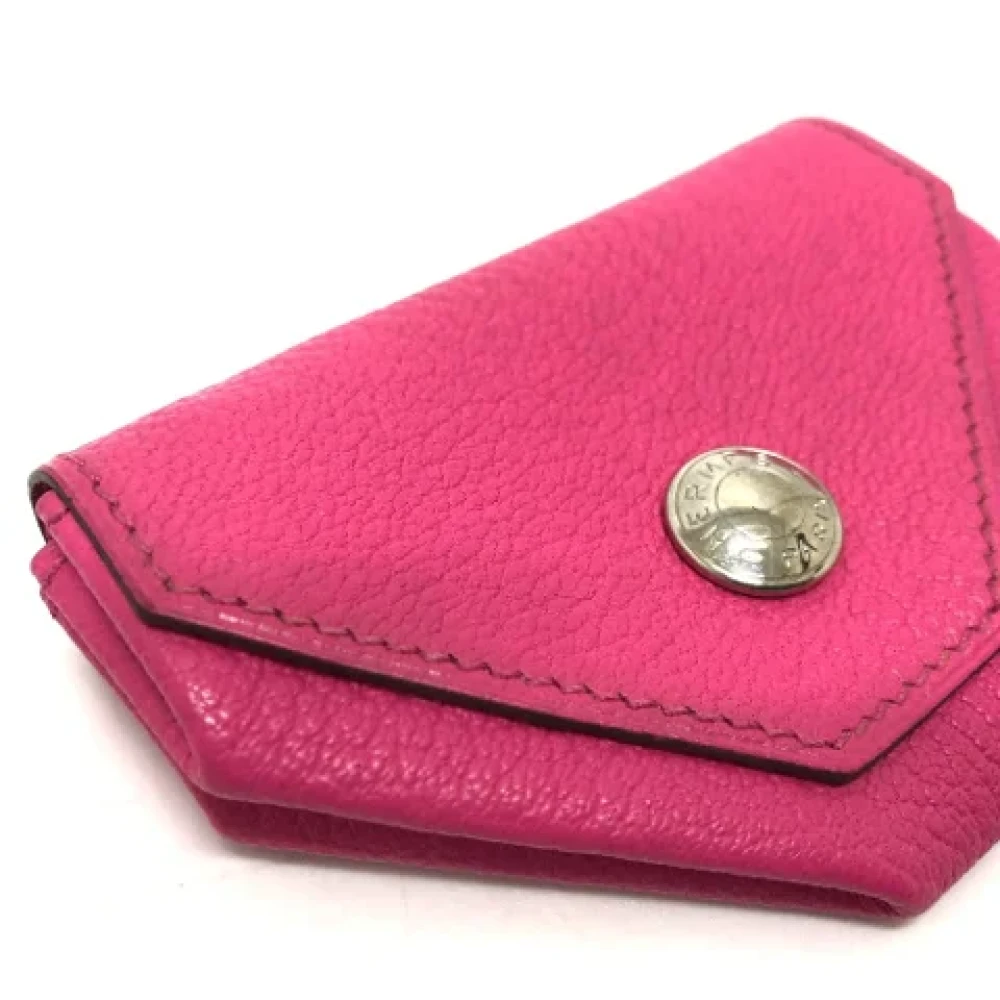 Hermès Vintage Pre-owned Leather wallets Pink Dames
