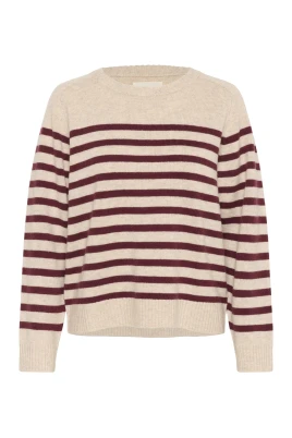 Tawny Port Stripe Stickad Tröja
