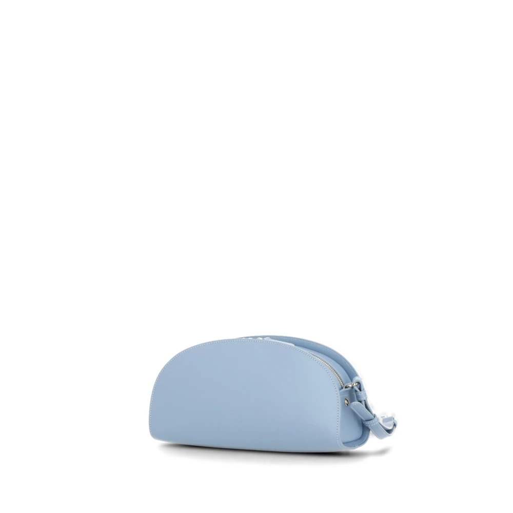 A.p.c. Lichtblauwe Leren Schoudertas Blue Dames