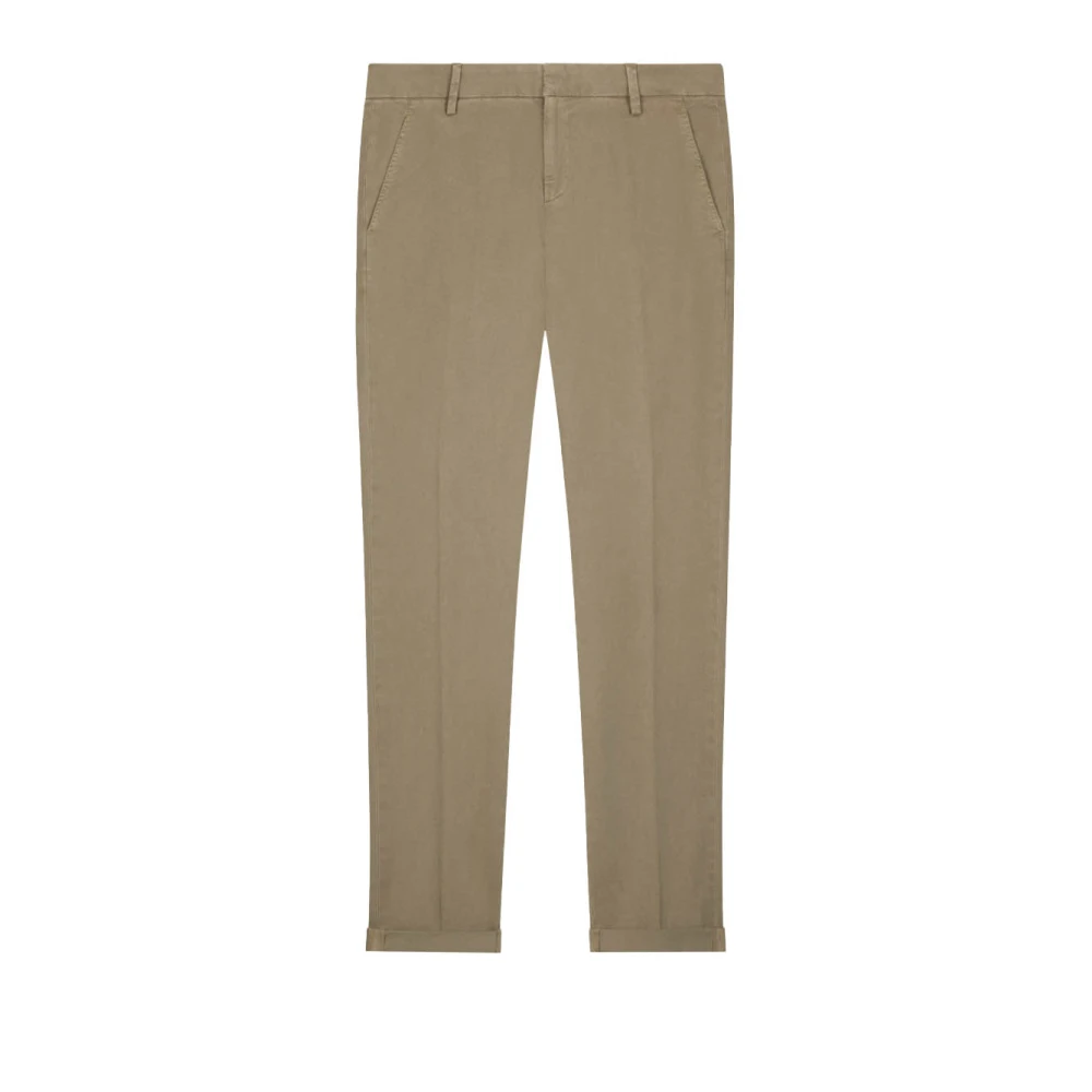 Dondup Beige Katoenen Skinny Fit Broek Beige Heren