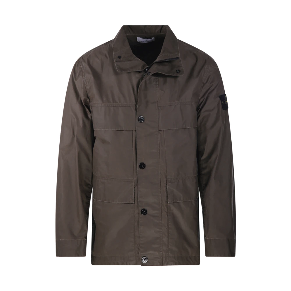 Stone Island Brown Light Jackets, Male, L, Field Jacket