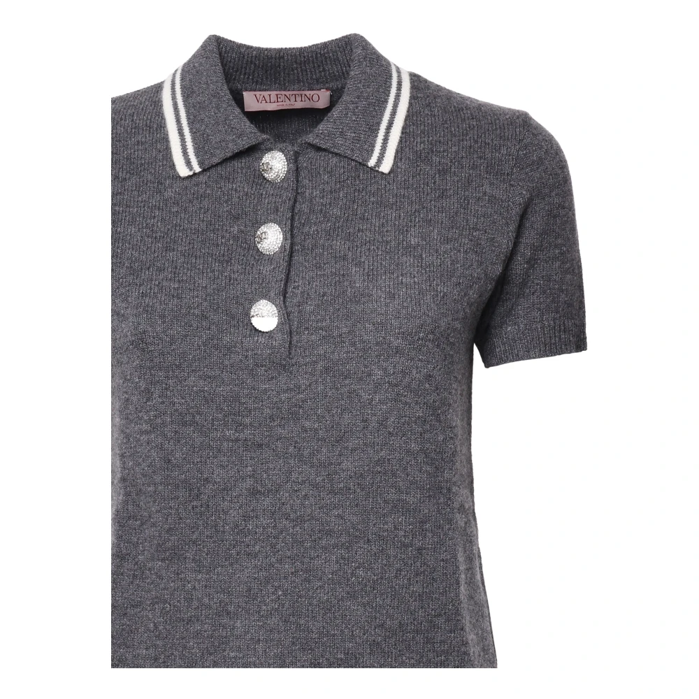 Valentino Garavani Stijlvolle T-shirts en Polos Maglia 0 Gray Dames
