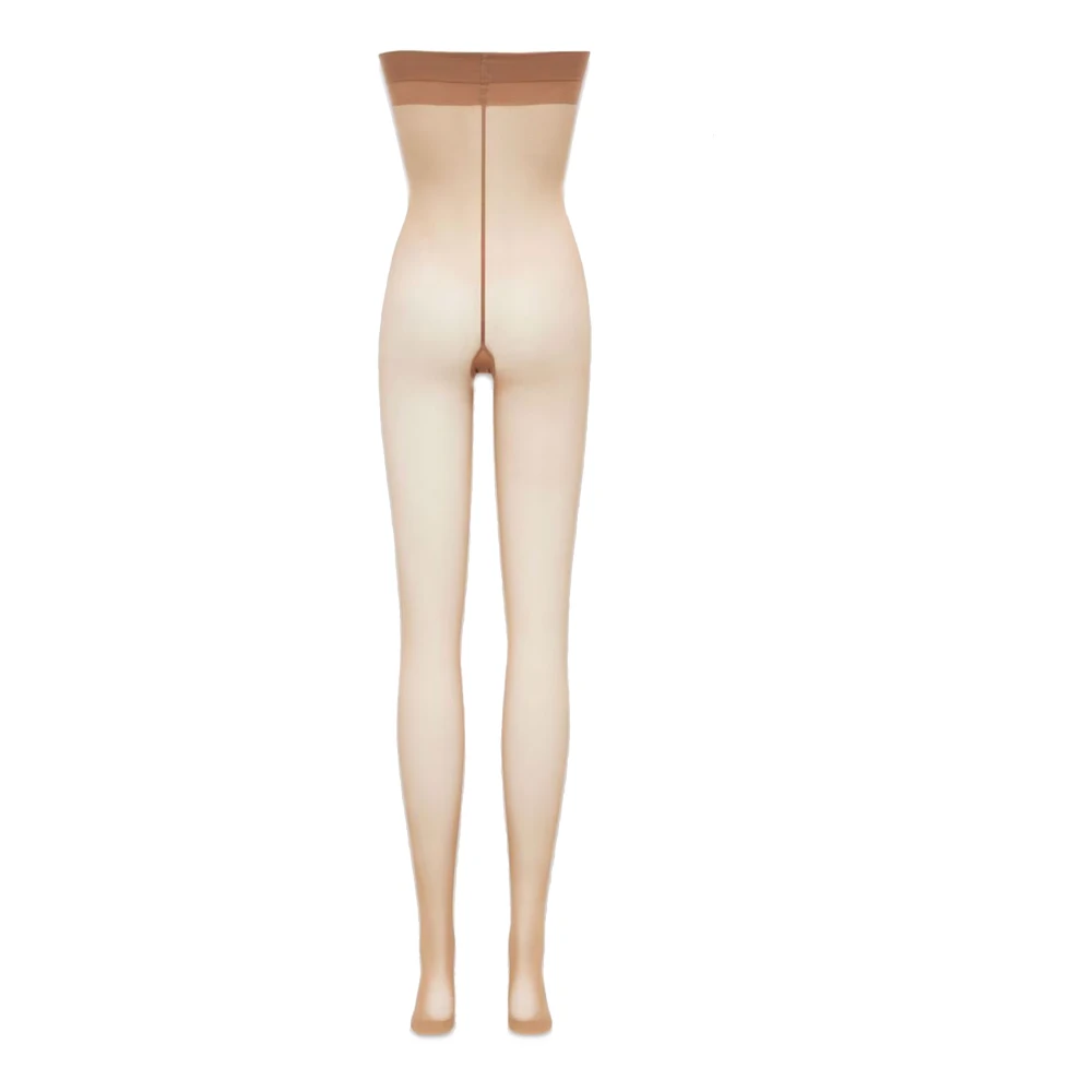 Saint Laurent Beige Rhinestone Jurken met Pantys Beige Dames