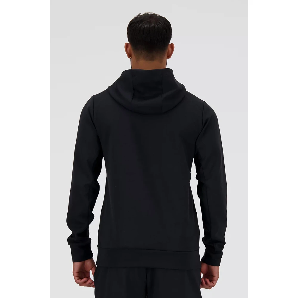 New Balance Zwarte hoodie met sneldrogende technologie Black Heren