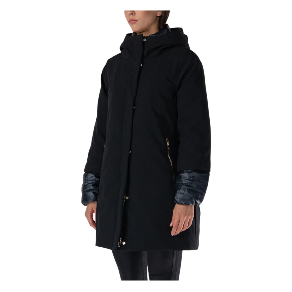 Ciesse Piumini Lange Parka Jas Black Dames