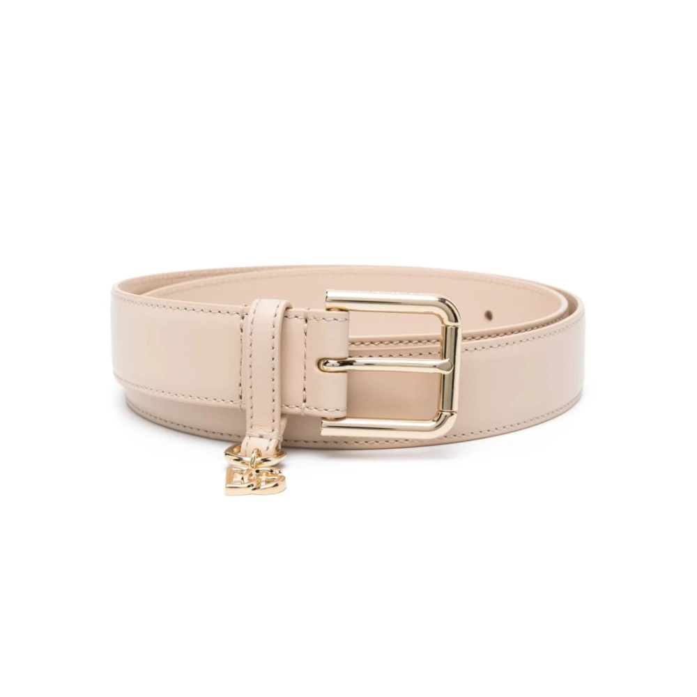 Dolce & Gabbana Roze Leren Riem Dames Accessoires Pink Dames