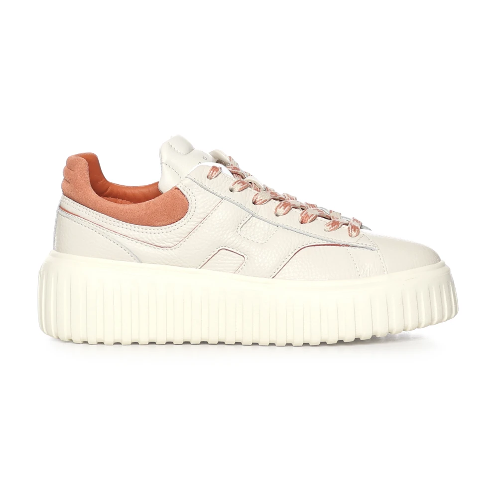 Hogan Women's White Sneakers, 5 1/2 Uk, H-Stripes