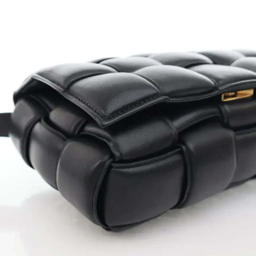 Bottega Veneta Vintage Pre-owned Leather shoulder-bags Black Dames