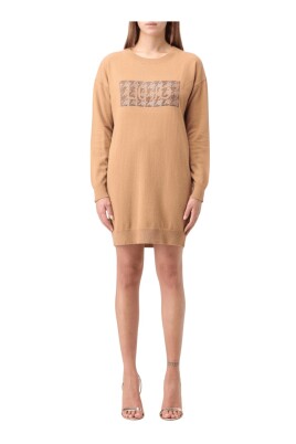 logo-knit-dress-beige-long-sleeve