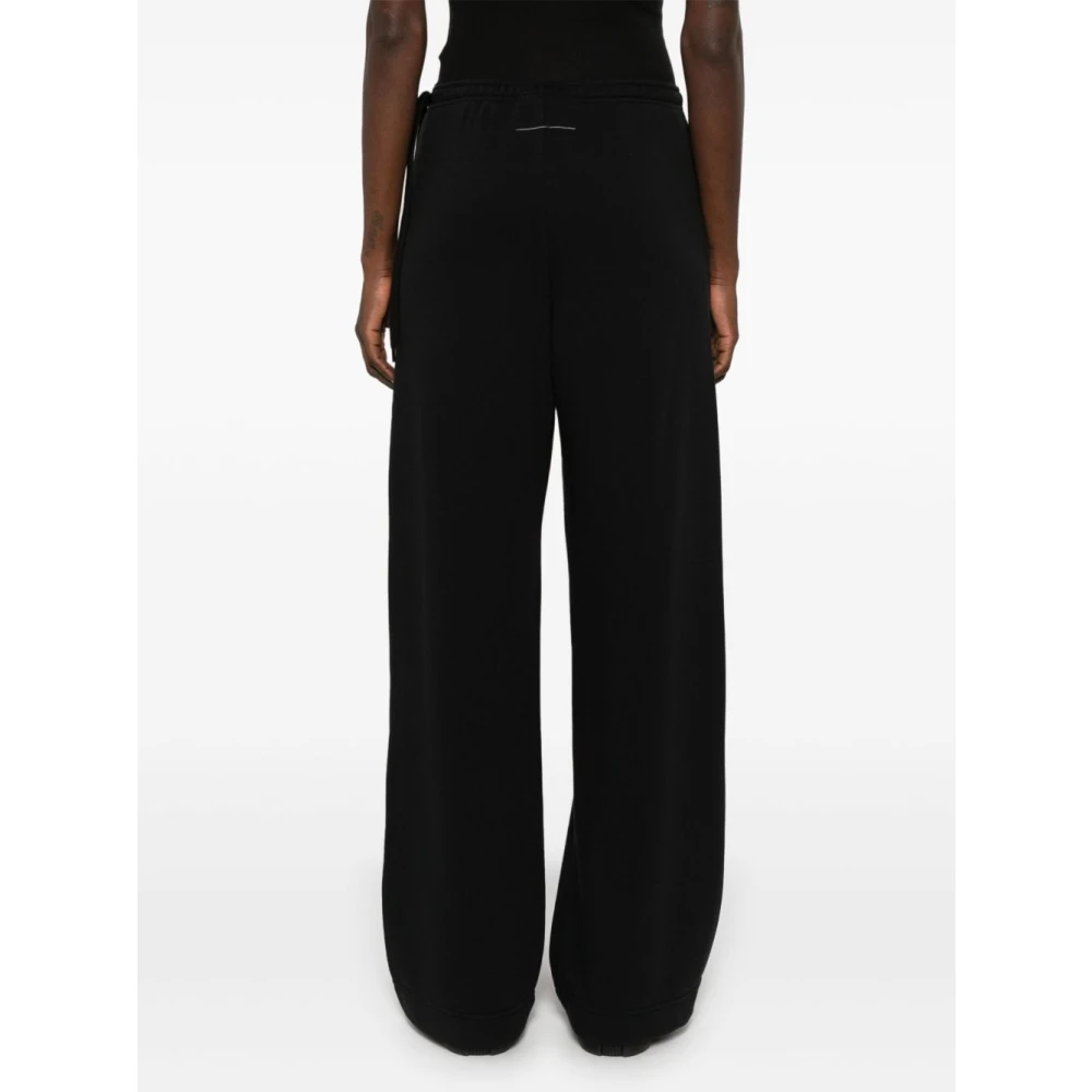 MM6 Maison Margiela Drawstring Broek met Ritszak Black Dames