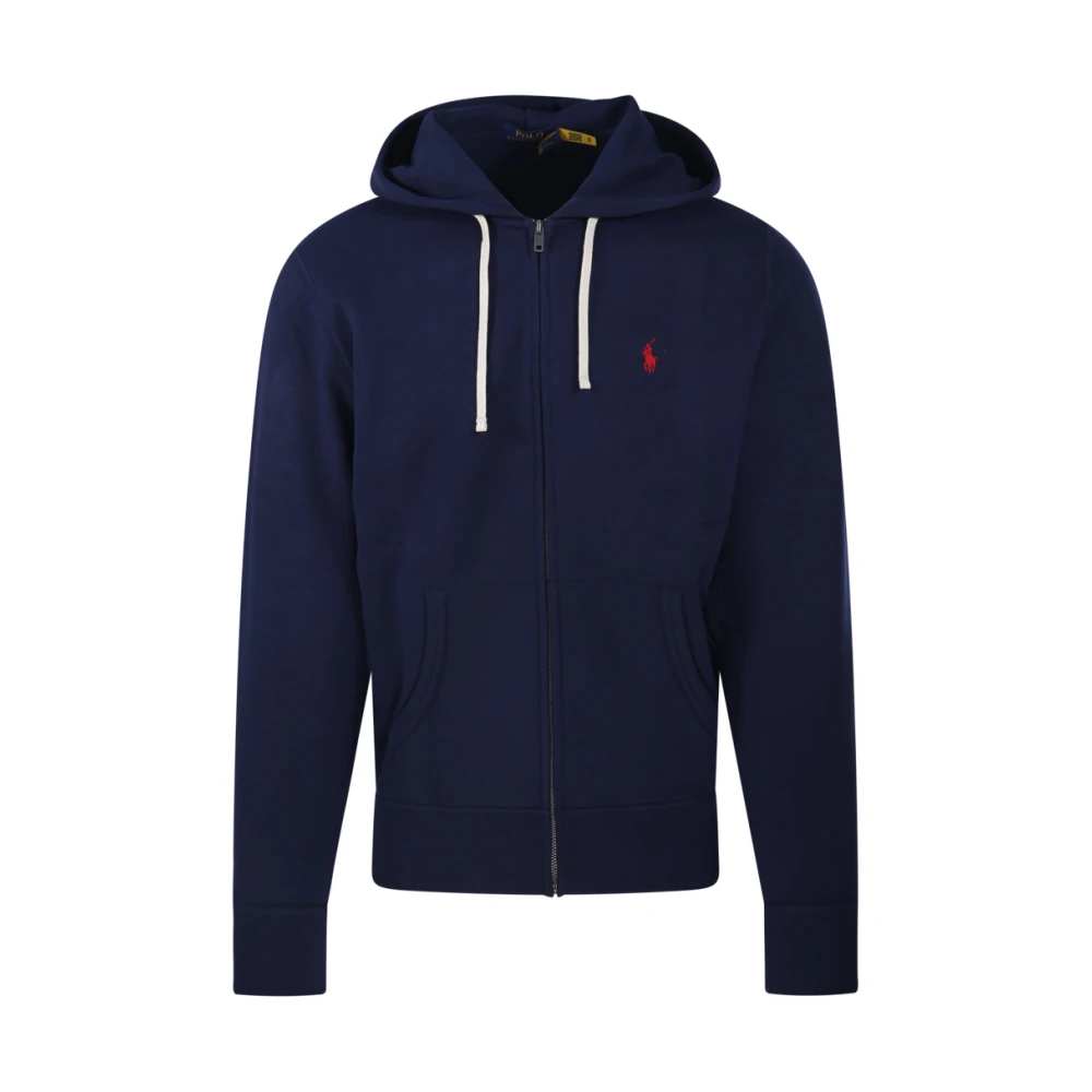 Ralph Lauren Men's Blue Zip-Throughs, S, Hoody Sweatshirt