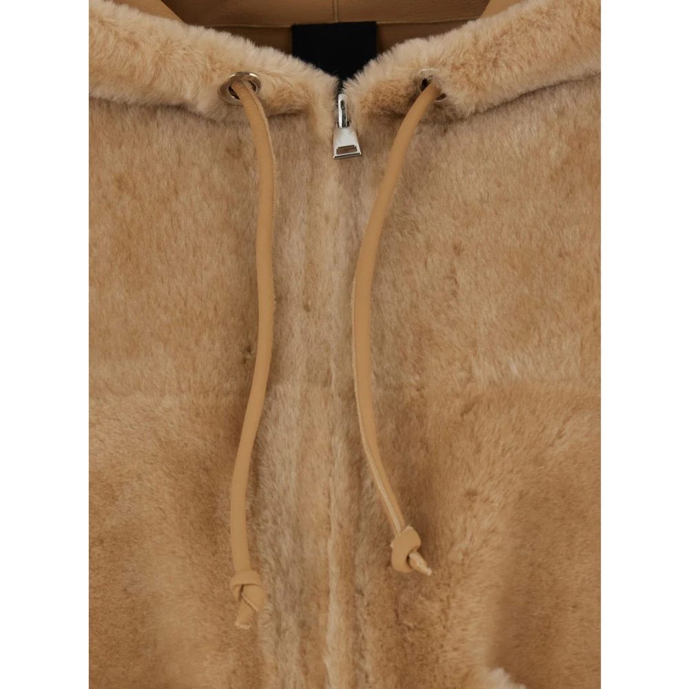Blancha Omkeerbare Shearling Winterjas Beige Dames