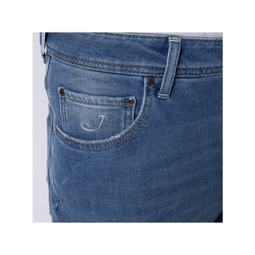 Jacob Cohën Slim Fit Vervaagde Blauwe Jeans Blue Heren