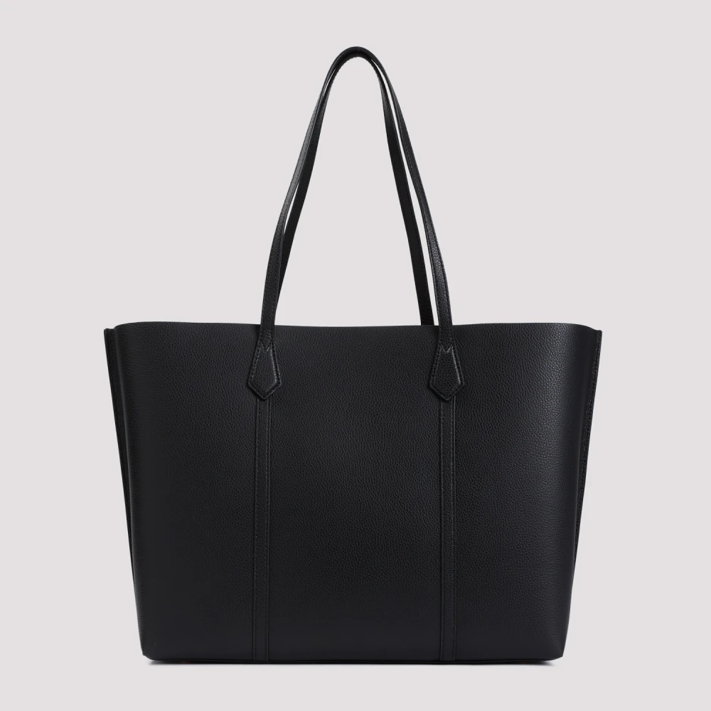 TORY BURCH Zwarte Geledeerde Shopper Tas Black Dames