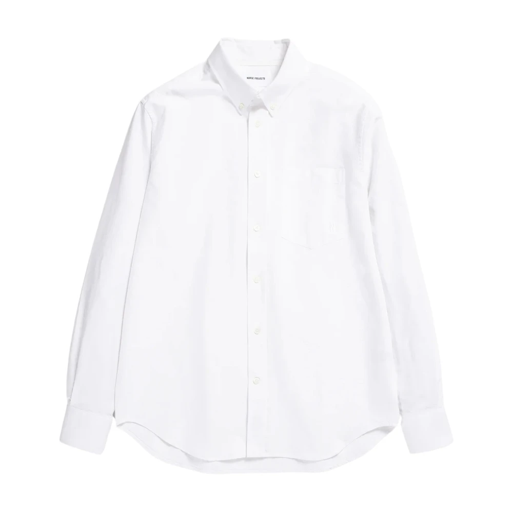 Norse Projects Algot Oxford Overhemd White Heren
