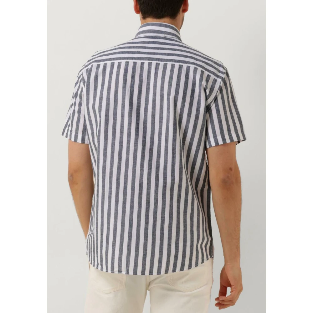 Selected Homme Klassiek linnen overhemd voor heren Blue Heren