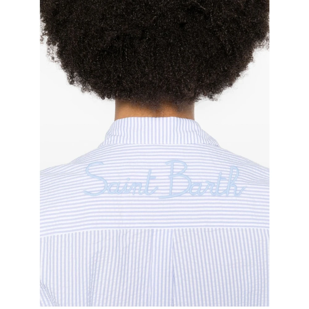 Saint Barth Stijlvolle Brigitte Overhemden Collectie Blue Dames