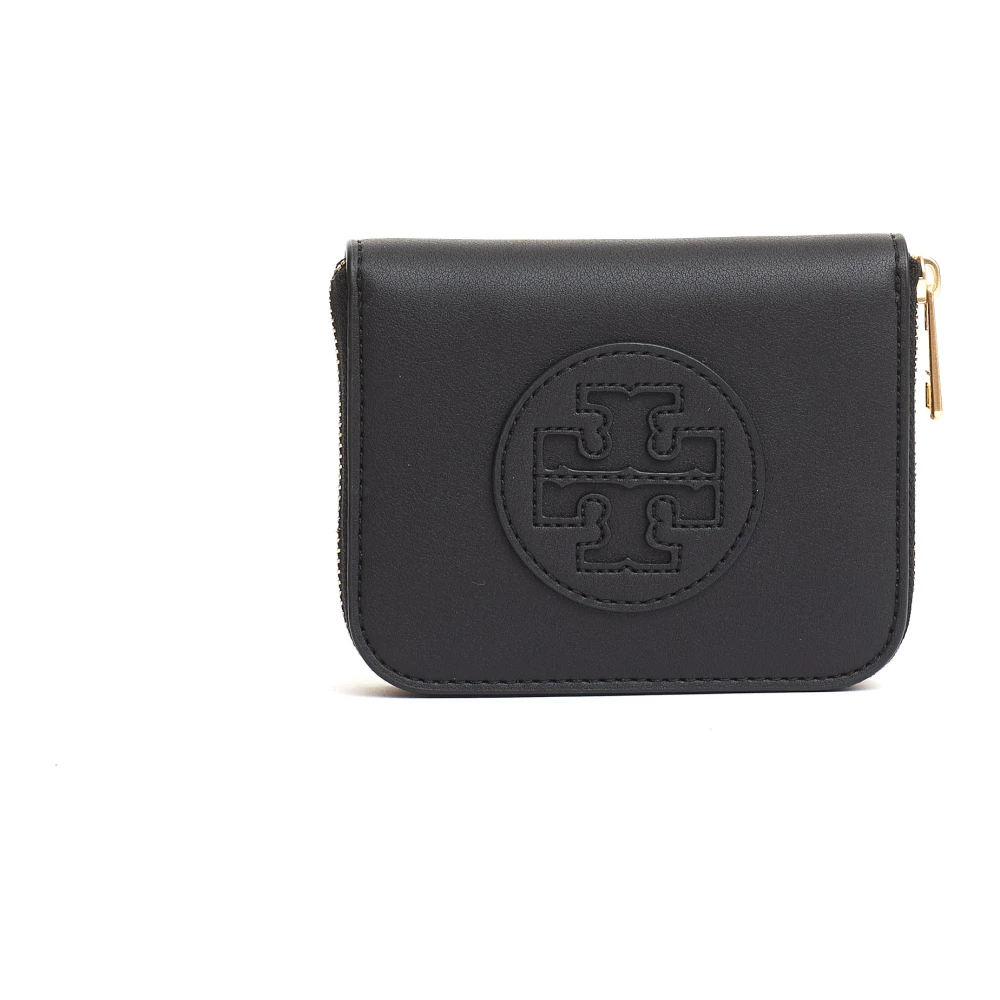 TORY BURCH Zwarte Leren Portemonnee Dames Accessoires Black Dames