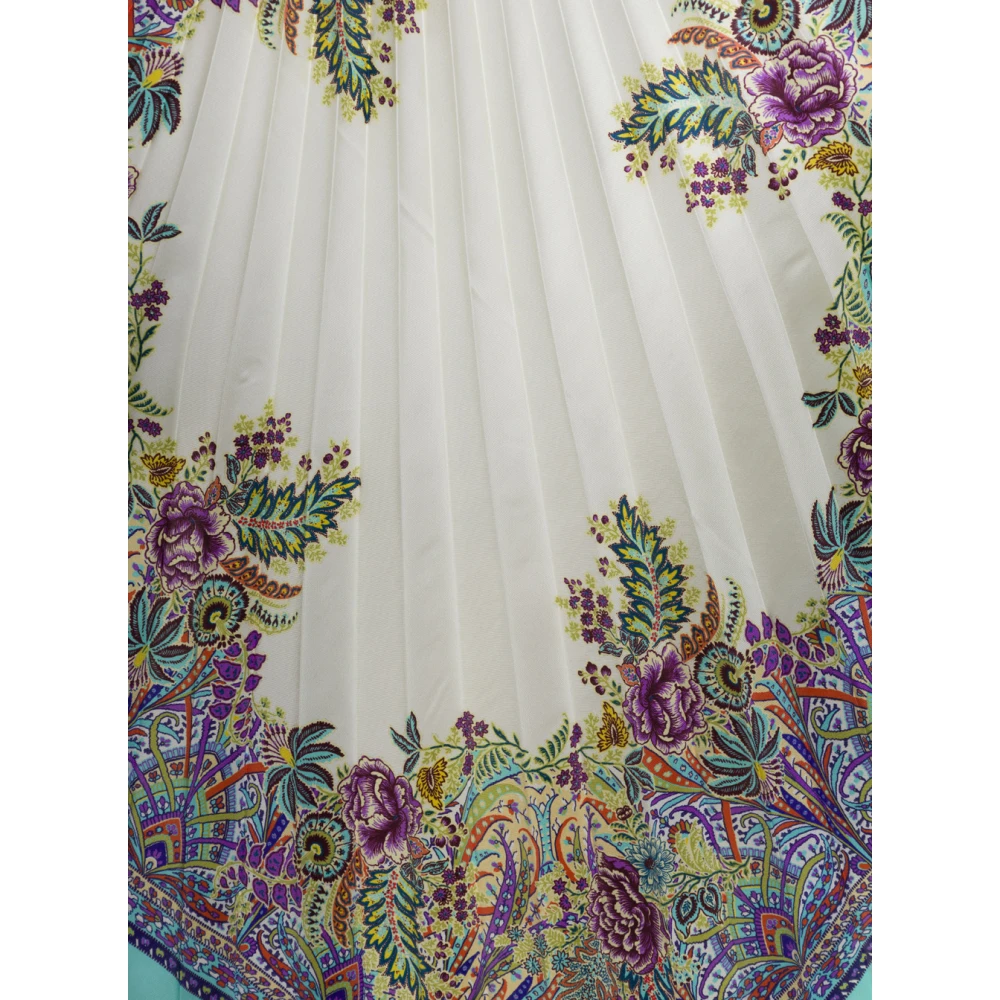 ETRO Gedrukte Geplooide Multikleur Sjaal Multicolor Dames