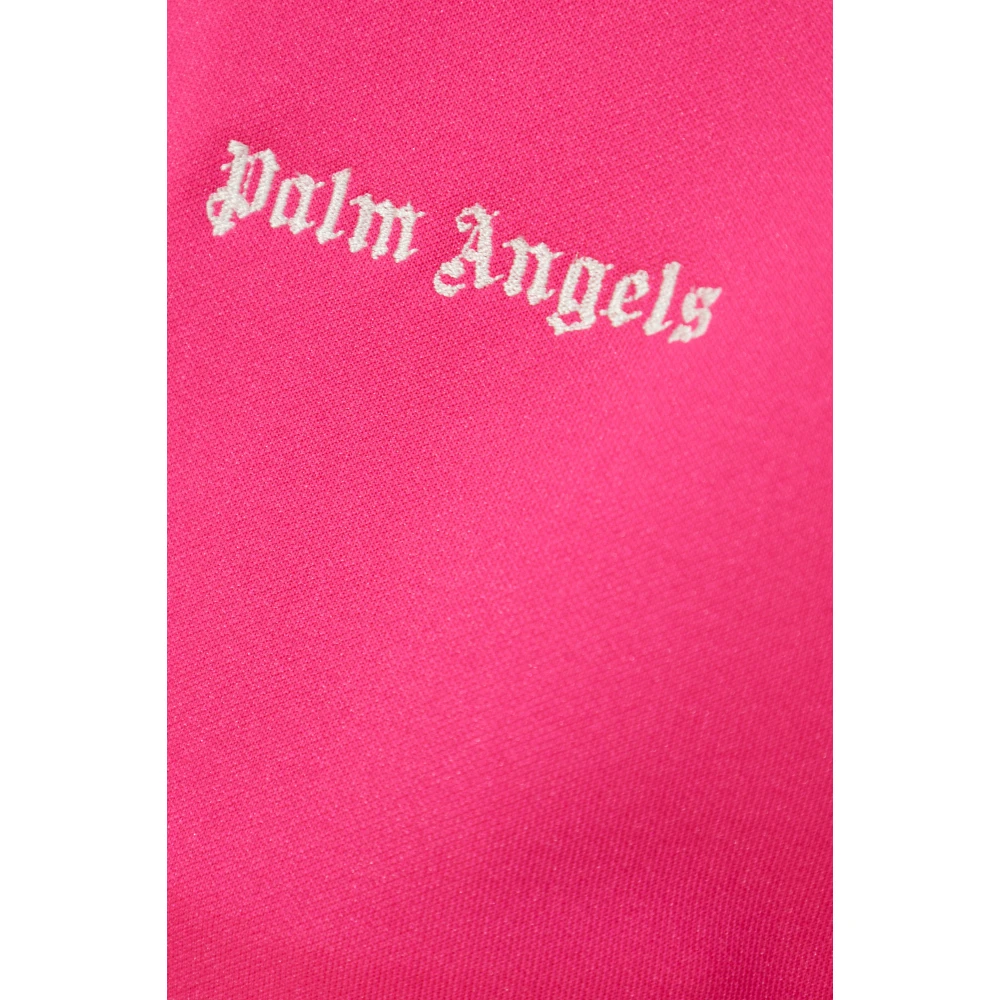 Palm Angels Sweatshirt met geborduurd logo Pink Dames