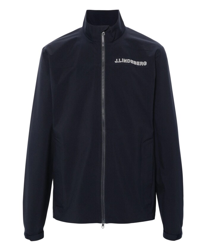 veste-de-pluie-decontractee-en-polyester-bleu