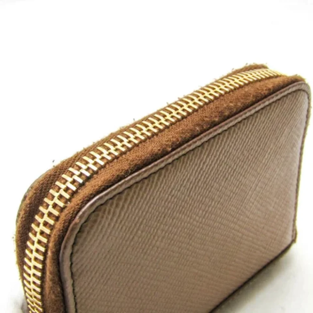 Prada Vintage Pre-owned Leather wallets Brown Dames
