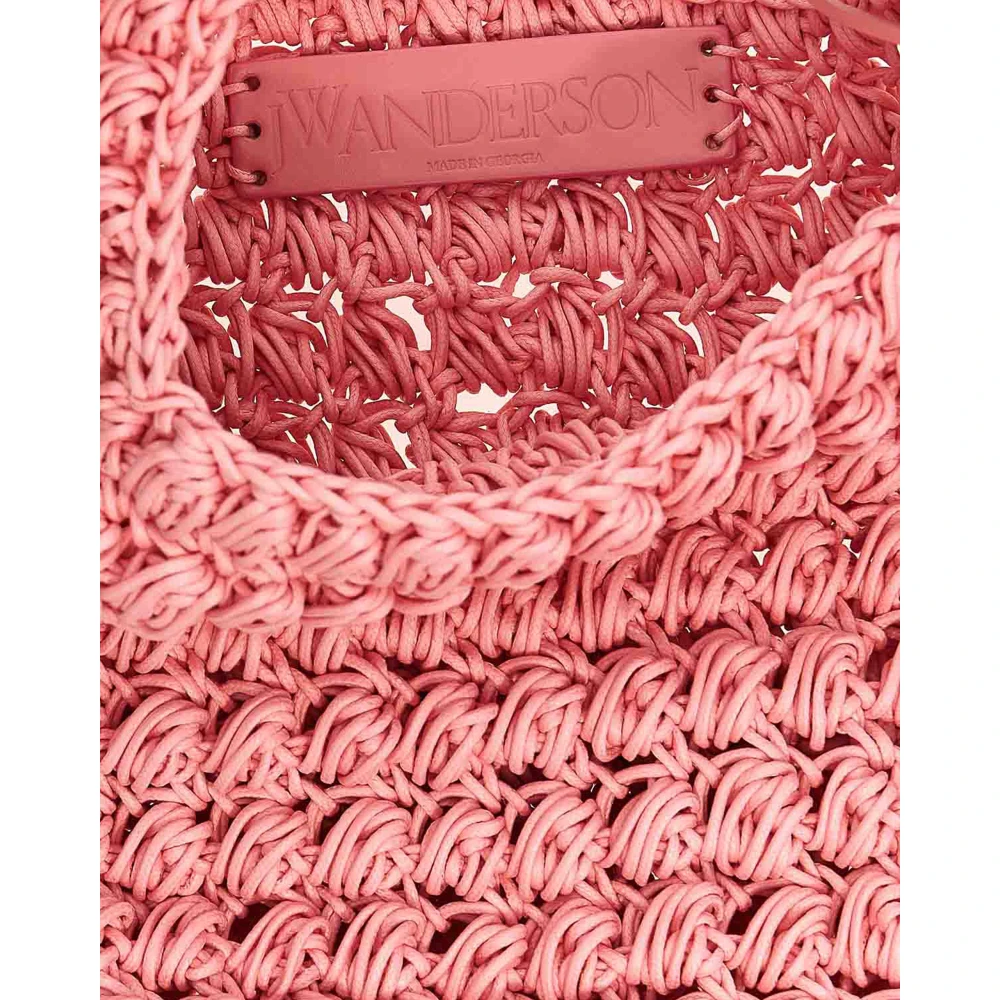 JW Anderson Popcorn Handtas met Schouderband Pink Dames