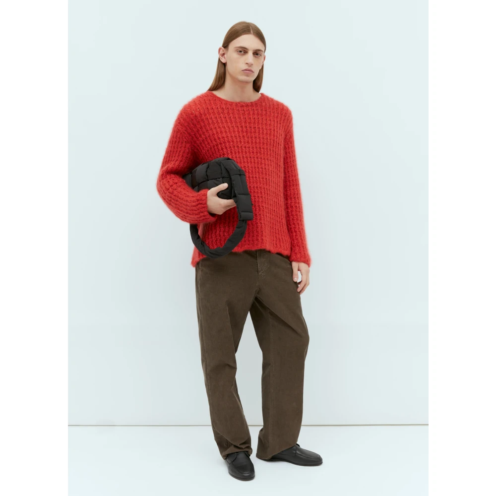 The Row Fuzzy Cashmere Trui Red Heren