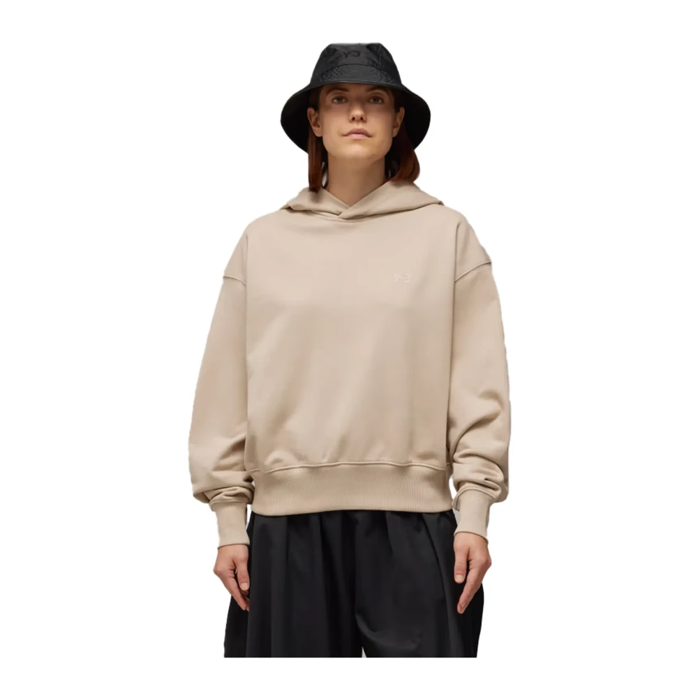 Adidas French Terry Boxy Hoodie Beige Dames