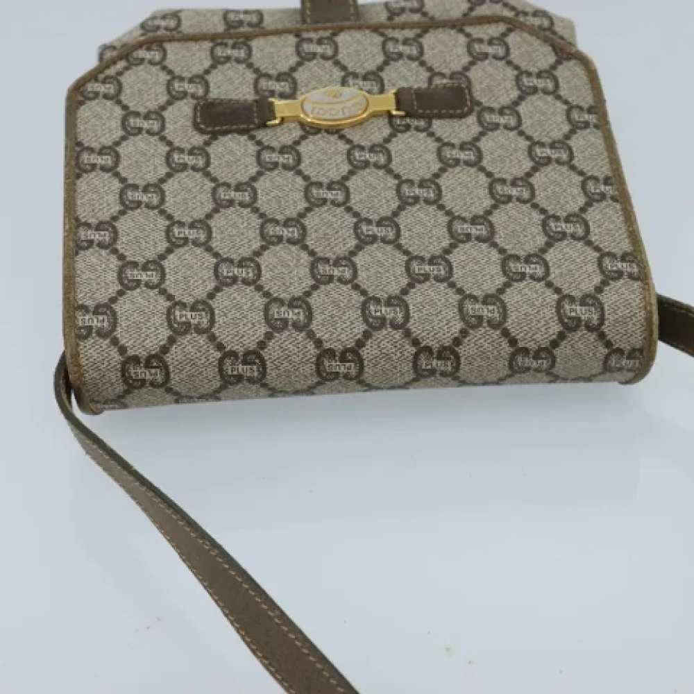 Gucci Vintage Pre-owned Leather gucci-bags Beige Dames