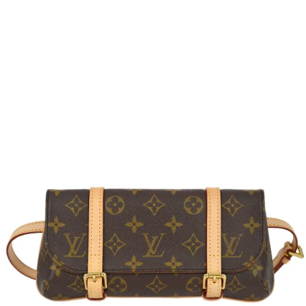 Louis Vuitton Vintage Pre-owned Leather crossbody-bags Brown Dames