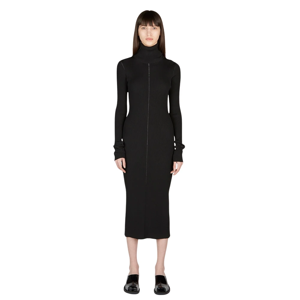 Marni Women's Black Roll Neck Dress - Knitted Dresses - S - Dresses