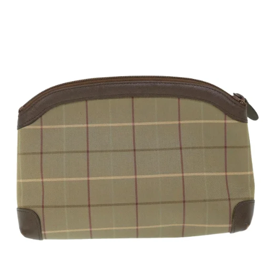 Burberry Vintage Pre-owned Fabric clutches Brown Dames