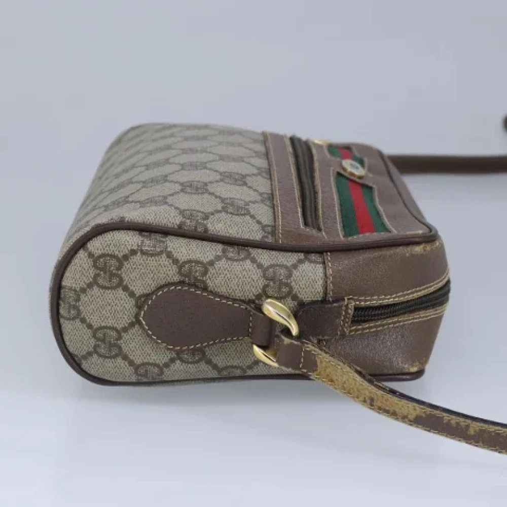 Gucci Vintage Pre-owned Canvas shoulder-bags Beige Dames