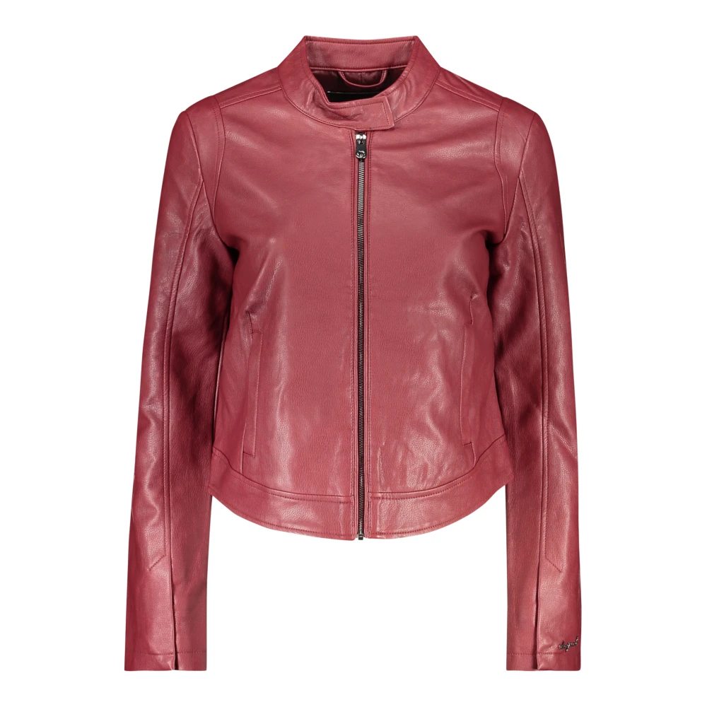 Desigual Vrouw Rood Jassen Dames, Xs, Leer, Ariel Jacket