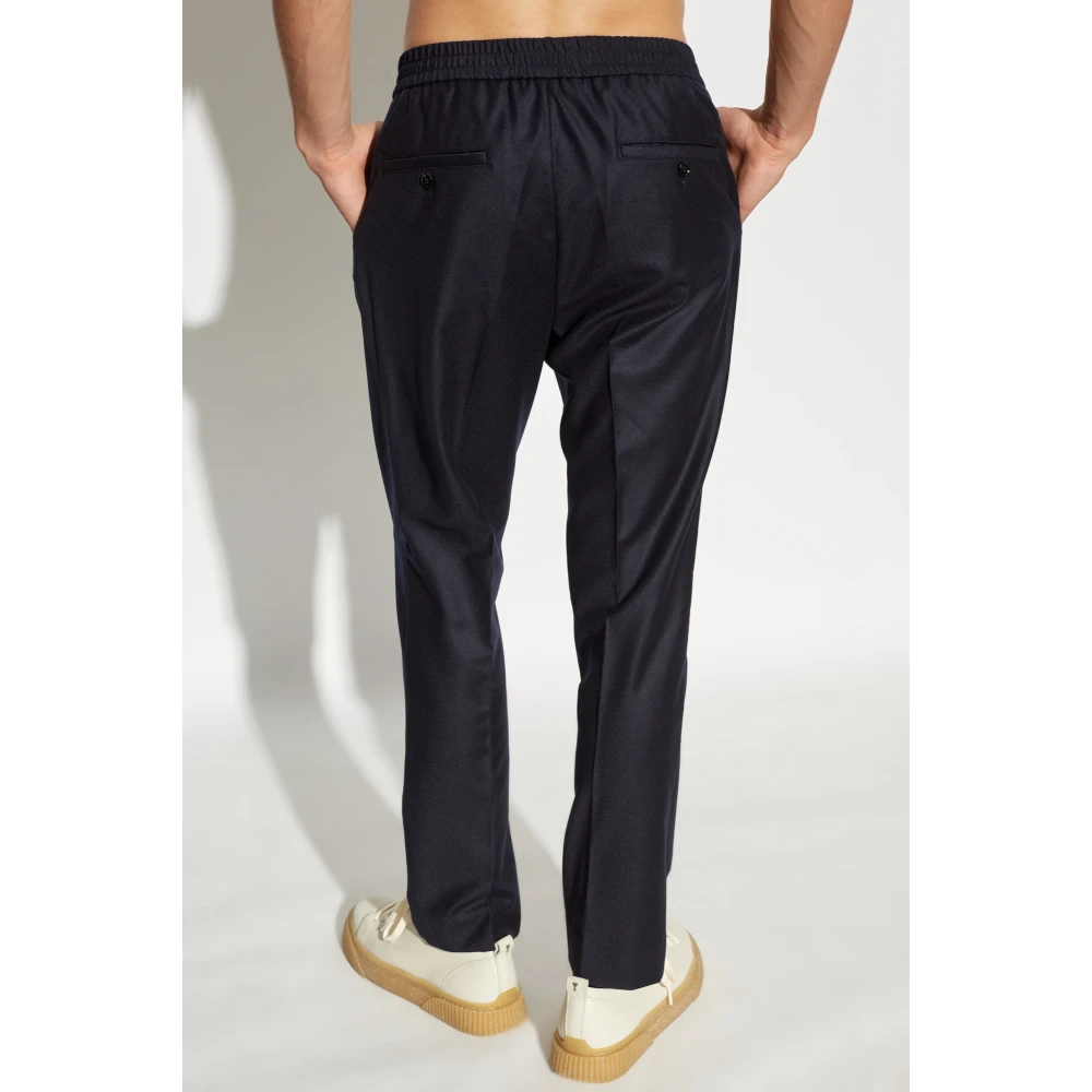 Ami Paris Wollen broek Blue Heren